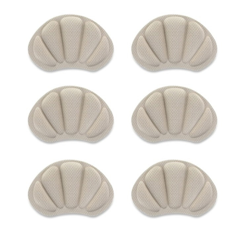 Accesorii incaltaminte - Set 6 branturi cu pernite pentru calcaie, designe ingrosat - Bej