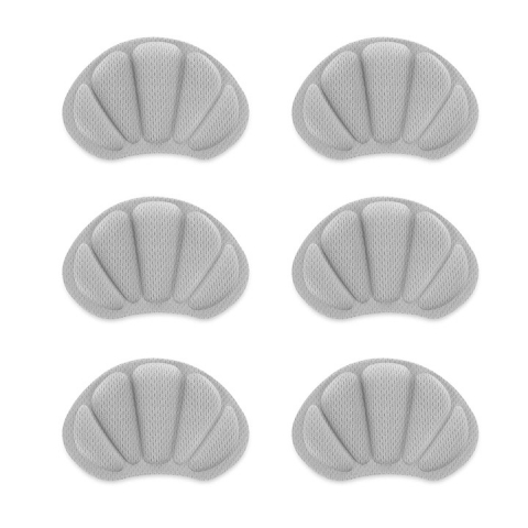 Accesorii incaltaminte - Set 6 branturi cu pernite pentru calcaie, designe ingrosat - Gri