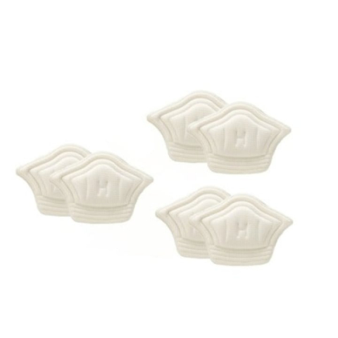 Accesorii incaltaminte - Set 6 branturi pentru calcai cu pernite, Warszawa, Poliester, 5mm, alb