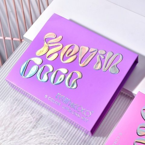 Set 6 buc luciu de buze lichide, finish mat si lucios, nuante intense, hidratare, multicolor roz rosu mov, 10.2 ml, 17x14.8x2.9 cm [3]