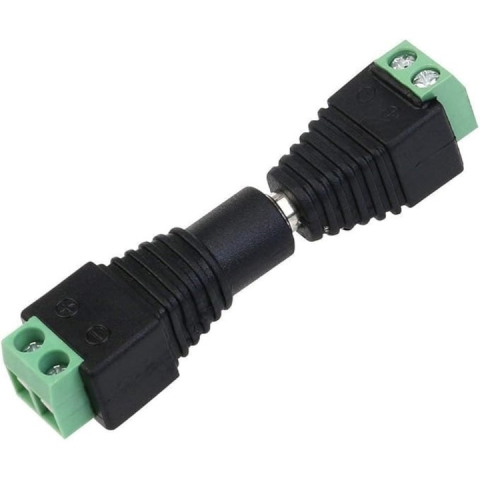 Set 6 conectori alimentare CCTV 2.1/5.5 mm cu fixare prin surub, adaptoare mama si tata pentru camere supraveghere, DVR si alimentare 12V [3]