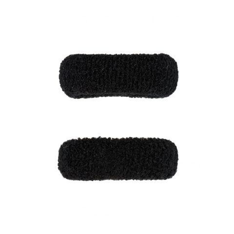 Set 6 elastice par negre groase, textile, rezistente, diametru 4 cm, fixare puternica pentru cozi si cocuri [1]