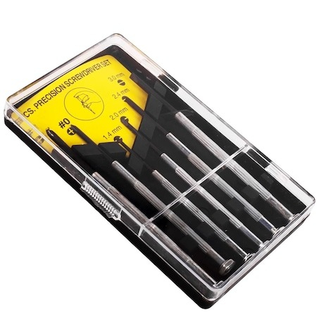 Surubelnite si biti - Set 6 surubelnite fine de precizie cu baza rotativa, din metal
