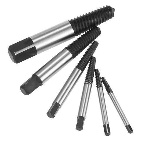 Set 6 suruburi extractoare pentru filete uzate,suruburi rupte cu carcasa depozitare inclusa [2]