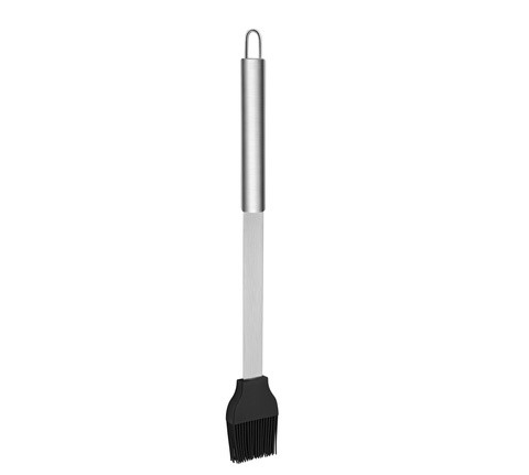 Set 6 ustensile profesionale pentru gratar BBQ, otel inoxidabil, accesorii cu pensula si perie pentru curatare, husa neagra pentru transport, 0.757 kg [6]