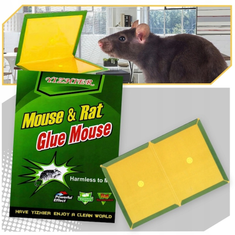 Set 30 capcane adezive pentru soareci si sobolani, tip carte, carton cu lipici non toxic 32g, 23.5 x 16.5 cm, verde [3]