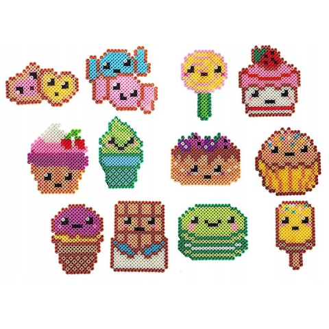 Set 6800 margele de calcat, sabloane, accesorii incluse, multicolor [3]