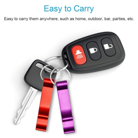 Set 6x desfacator sticle, 7 cm, aluminiu, multicolor [2]