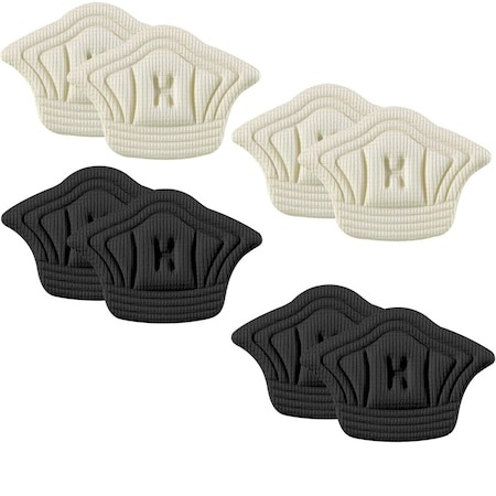 Accesorii incaltaminte - Set 8 branturi pentru calcai cu pernite, Warszawa, Poliester, 5mm, Bej,Negru