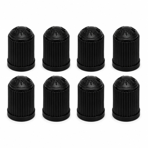 Alte articole auto - Set 8 capace negre pentru valve Schrader