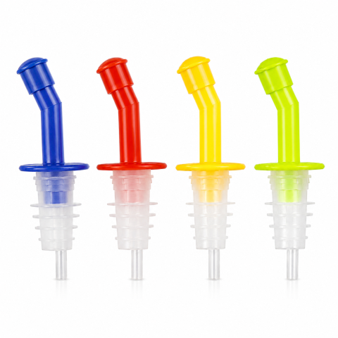 Set 8 dopuri picuratoare pentru sticle, culori diverse aleatorii, dozatoare reutilizabile pentru ulei, otet, vin si lichide [4]
