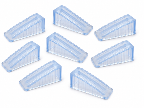 Set 8 opritoare pentru usa, transparente 9.5 x 4 x 2.8 cm, silicon antiderapant, pene universale pentru blocarea si fixarea usilor [1]