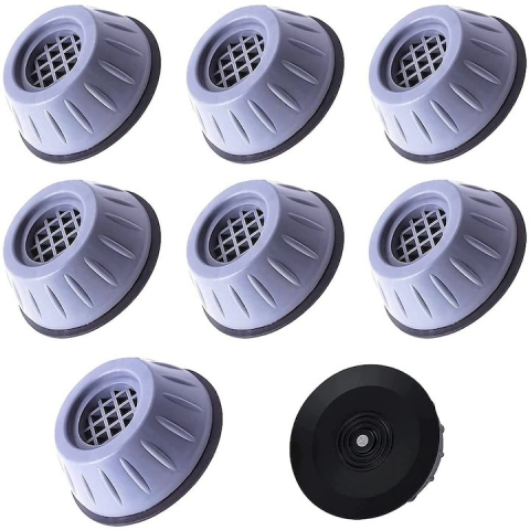 Intretinere casa - Set 8 picioare pentru masina de spalat si orice tip de mobilier, anti zgomot, antiderapante,  79 mm
