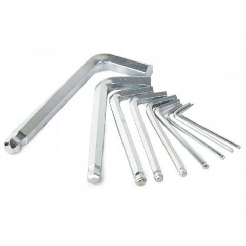 Set 9 imbusi hexagonali chrome vanadium, scurti 13 cm , 1.5-10 mm [2]