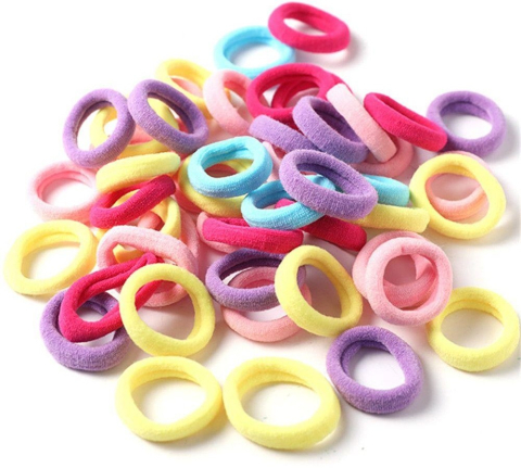 Set accesorii par 18 elastice 1.5 cm si 5 cleme model fluturas 3 cm, multicolor [6]