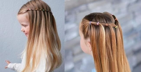 Set accesorii par copii cu elastice textile si elastice cauciuc multicolore, 5 cleme steluta si cutie organizator transparenta [11]