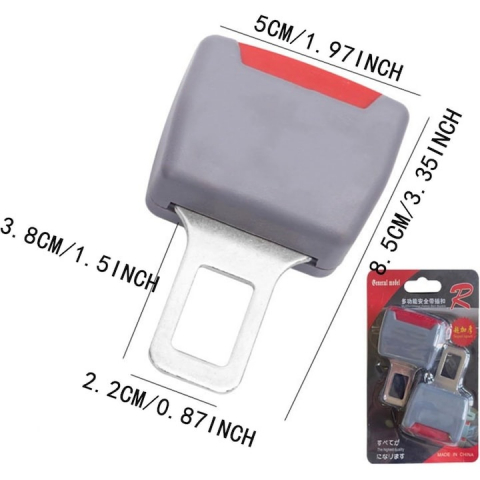 Set adaptoare centura siguranta gri si suport numar telefon auto [2]
