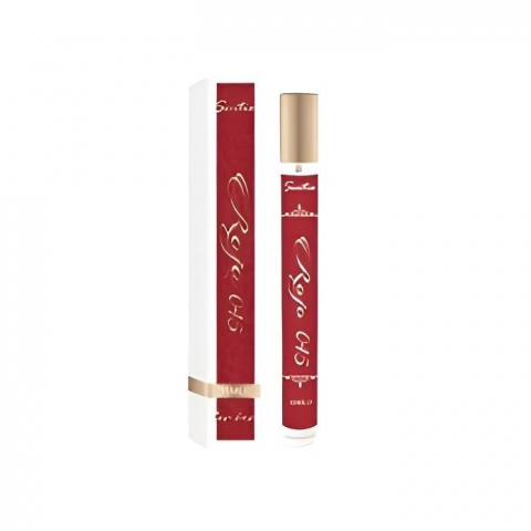 Set apa de toaleta Sentio 35 ml, pentru dama, model aleatoriu si trandafir rosu cu suport si cutie cadou, suflat la baza cu auriu [2]