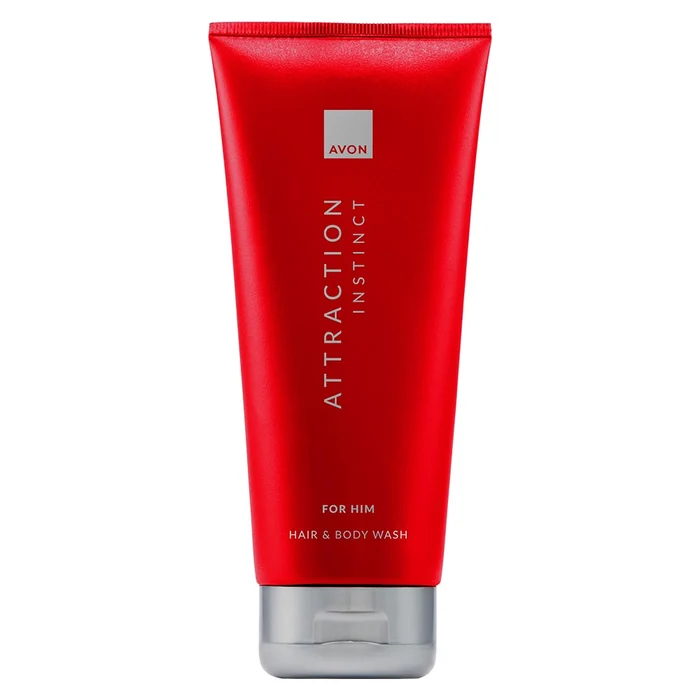 Set Attraction Instinct pentru Barbati, Apa de Toaleta 75 ml + Gel de Dus pentru Corp si Par 200 ml, Avon [1]