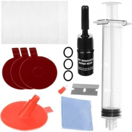 Alte articole auto - Set auto complet cu accesorii pentru repararea parbrizului si a geamurilor auto