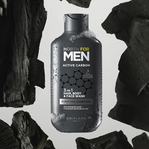 Set barbati Oriflame Be the Legend apa de toaleta 75 ml si gel de curatare 3 in 1 North For Men Active Carbon, parfum masculin si ingrijire completa [10]