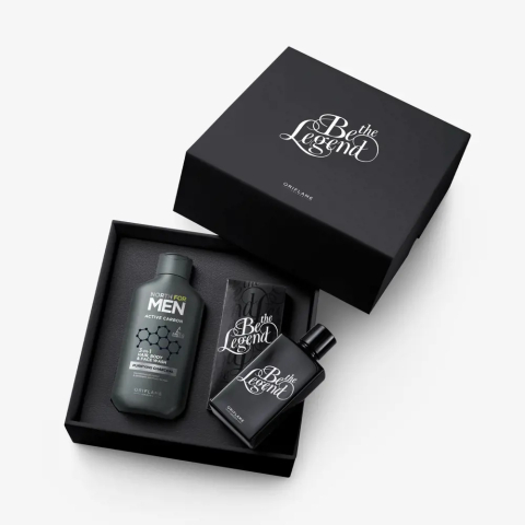 Set barbati Oriflame Be the Legend apa de toaleta 75 ml si gel de curatare 3 in 1 North For Men Active Carbon, parfum masculin si ingrijire completa [6]