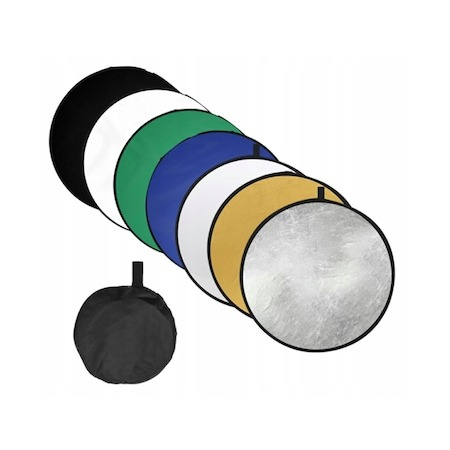 Set blenda de difuzie foto video, 7 culori diferite, husa de depozitare, 60 cm diametru [1]