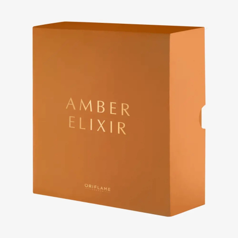 Set cadou Amber Elixir – crema de corp 250 ml, apa de parfum 50 ml, aroma orientala vanilata lemnoasa [1]