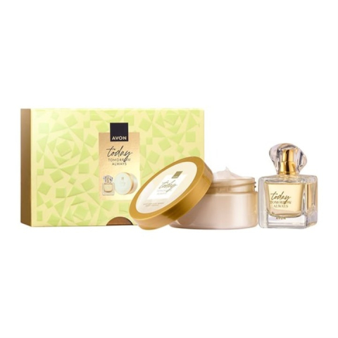 Set Ingrijire femei - Set cadou Avon Today Tomorrow Always pentru femei, apa de parfum 50 ml si souffle de corp parfumat 200 ml, aroma florala cu neroli si lemn de santal