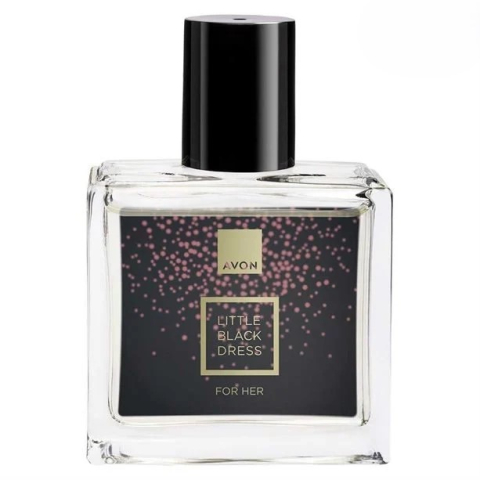 Set cadou cu carlig transparent 5.5 x 5.5 cm, AVON Little Black Dress 30 ml si Spray de Corp [4]