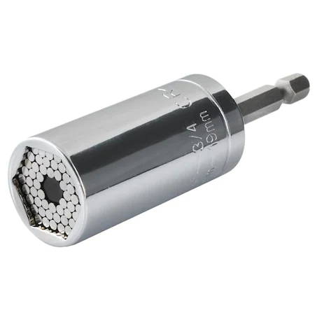 Scule auto - Cheie tubulara universala chrome vanadium 7-19mm cu extensie la surubelnita,burghiu