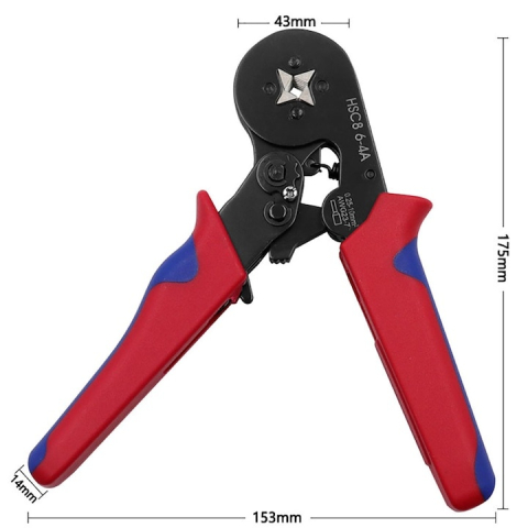 Set cleste de sertizare cu 1200 pini terminali, 0.25–10 mm², mecanism cu clichet, maner ergonomic, multicolor [2]