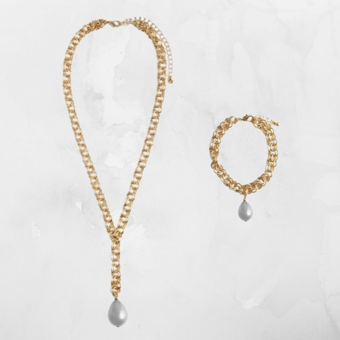 Set Colier și Brățară Avon Lestari – rafinament auriu, perle luminoase și eleganță atemporală [1]