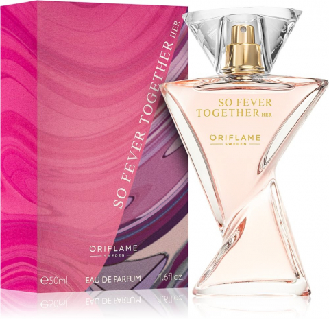 Set complet pentru Ea, Apa de parfum So Fever Together, insotit de insigna Dactylion cu mesaj motivational [1]