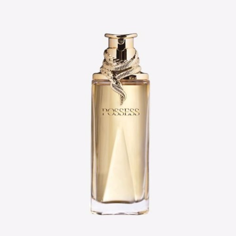 Set complet pentru Ea, parfum de femei Possess, insotit de insigna Dactylion cu mesaj motivational, cadou un trandafir rosu suflat la baza cu aur [1]