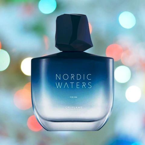 Set complet pentru El, Apa de parfum pentru barbati Nordic Waters 75 ml, insotit de insigna Dactylion cu mesaj motivational [3]