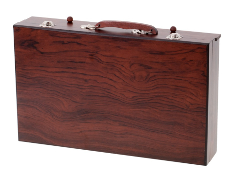 Set complet pentru pictura si desen, 123 piese, creioane, markere, acuarele, valiza lemn inclusa [9]