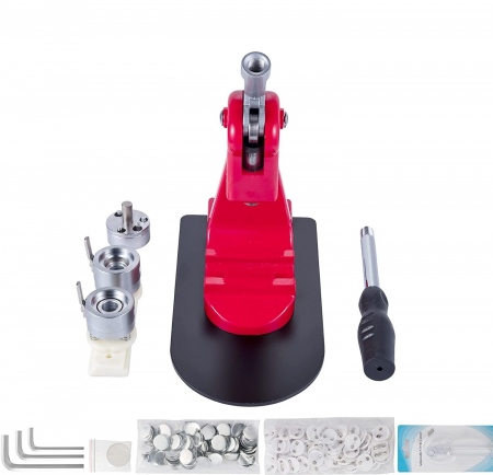 Set complet Presa insigne 25 mm din otel + kit complet 1000 insigne [8]