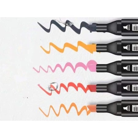 Set creativ complet – 80 markere colorate profesionale cu doua varfuri + geanta depozitare si parfum fructat pentru copii, 30 ml [3]