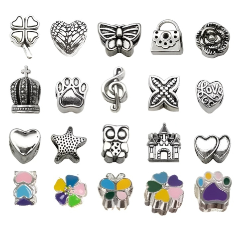 Set creativ pentru realizarea bratarilor si colierelor, cu bijuterii, pandantive si margele, 70 piese, 3 bratari, 3 coliere, pentru dezvoltarea abilitatilor manuale, geanta cu fermoar, multicolor [11]