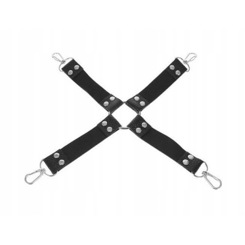 Set de 10 jucarii erotice pentru adulti, bandaj ochi, guler, bici, catuse, piele ecologica, negru [2]