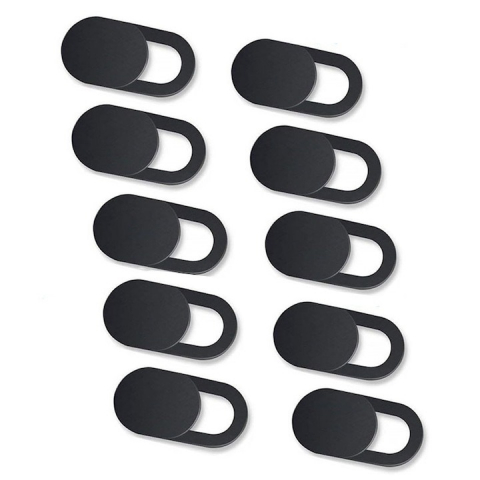 Gadgeturi - Set de 10 protectii adezive pentru camera telefon/tableta - Negru