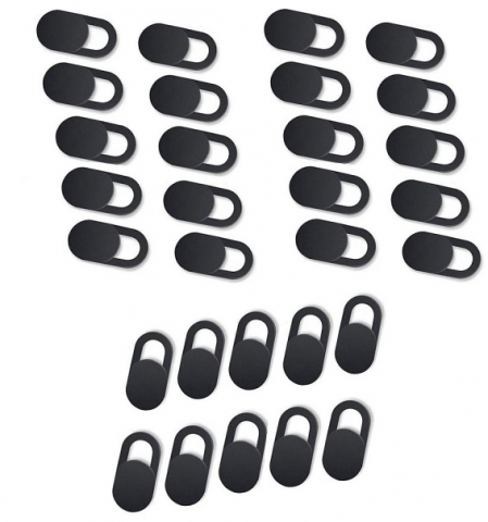 Diverse - Set de 30 protectii adezive pentru camera telefon/tableta - Negru