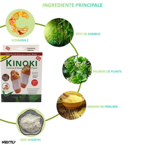 Set de 50 plasturi tratament detoxifiere pentru curatarea picioarelor [1]