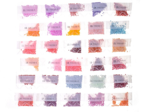 Set de broderie cu diamante 5D, tip mozaic, 40 x 30 cm, model papadie, accesorii incluse [6]