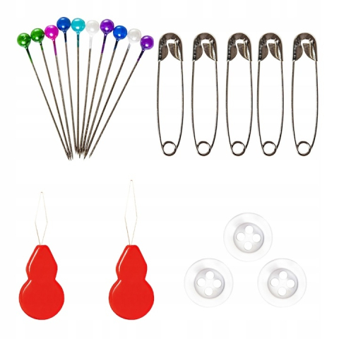 Set de croitorie, 70 articole diferite, husa depozitare cu fermoar, accesorii complete pentru coasere si reparatii, negru [9]