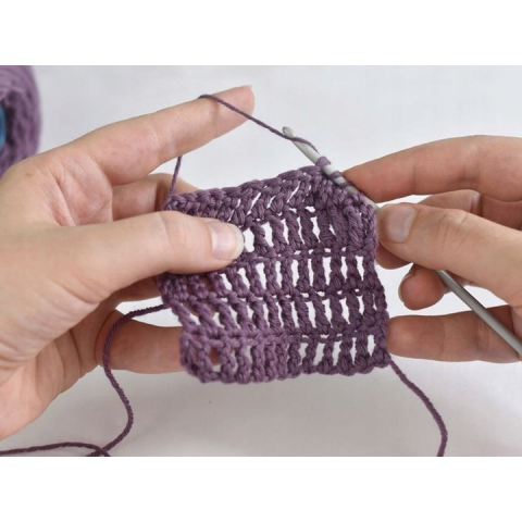 Set de crosetat, 50 piese, crosete ergonomice din aluminiu, accesorii complete, husa depozitare inclusa, multicolor [1]