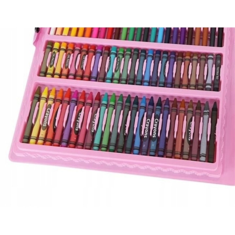 Set desen si pictura artistica, 168 piese, gentuta depozitare cu maner, 39 x 33 x 3,5 cm – complet, organizat si ideal pentru copii si adulti creativi [2]