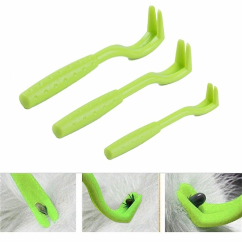 Set dispozitive indepartare capuse 3 bucati, marimi S M L, plastic rezistent, verde, pentru oameni si animale [5]
