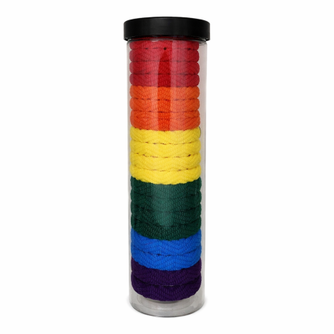 CASA & GRADINA - Set elastice par textile 20 piese diametru 4.5 cm multicolor pentru prindere par copii si adulti